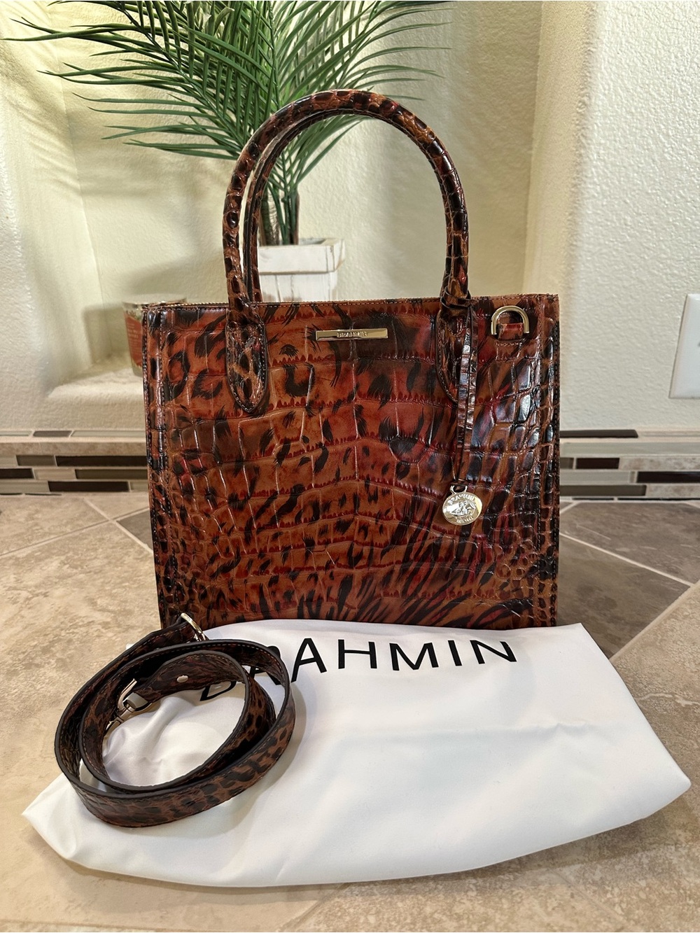 Brahmin Caroline Brown Assorted Melbourne Satchel
